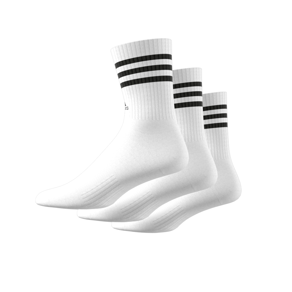 ADIDAS 3-Stripes Cushioned Crew Socks 3 Pairs HT3458