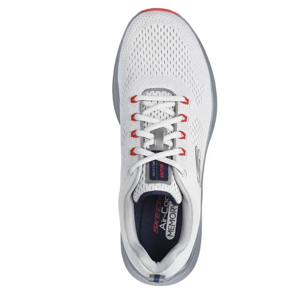 SKECHERS Engineered Mesh Lace-Up Lace Up Sneaker Air-Cooled Memory Foam 232625-GYOR