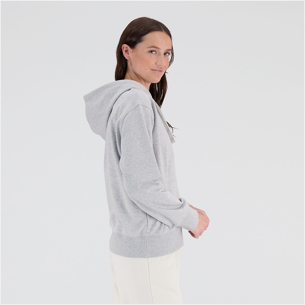 NEW BALANCE ESSENTIALS FRENCH TERRY FULL ZIP HOODIE WJ31530-AG